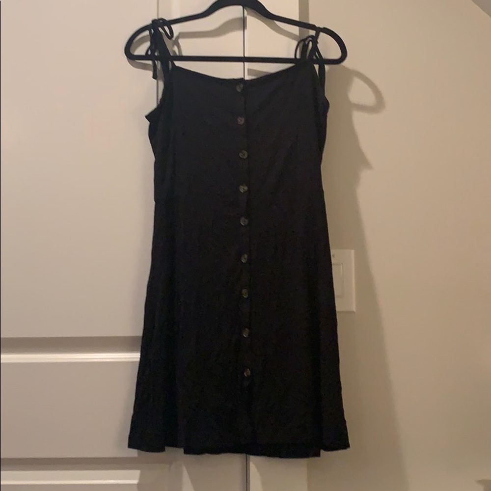 Black button down dress!